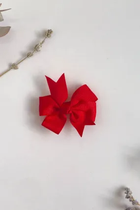 Pinwheel Bow - Red Bright