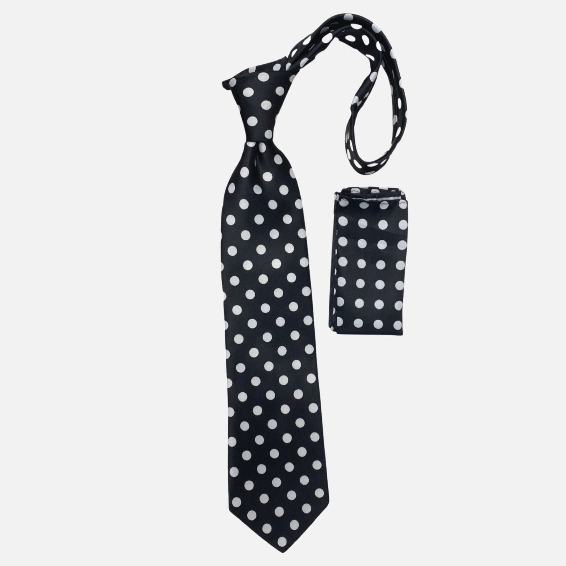 Polka Dot Tie and Hanky Set