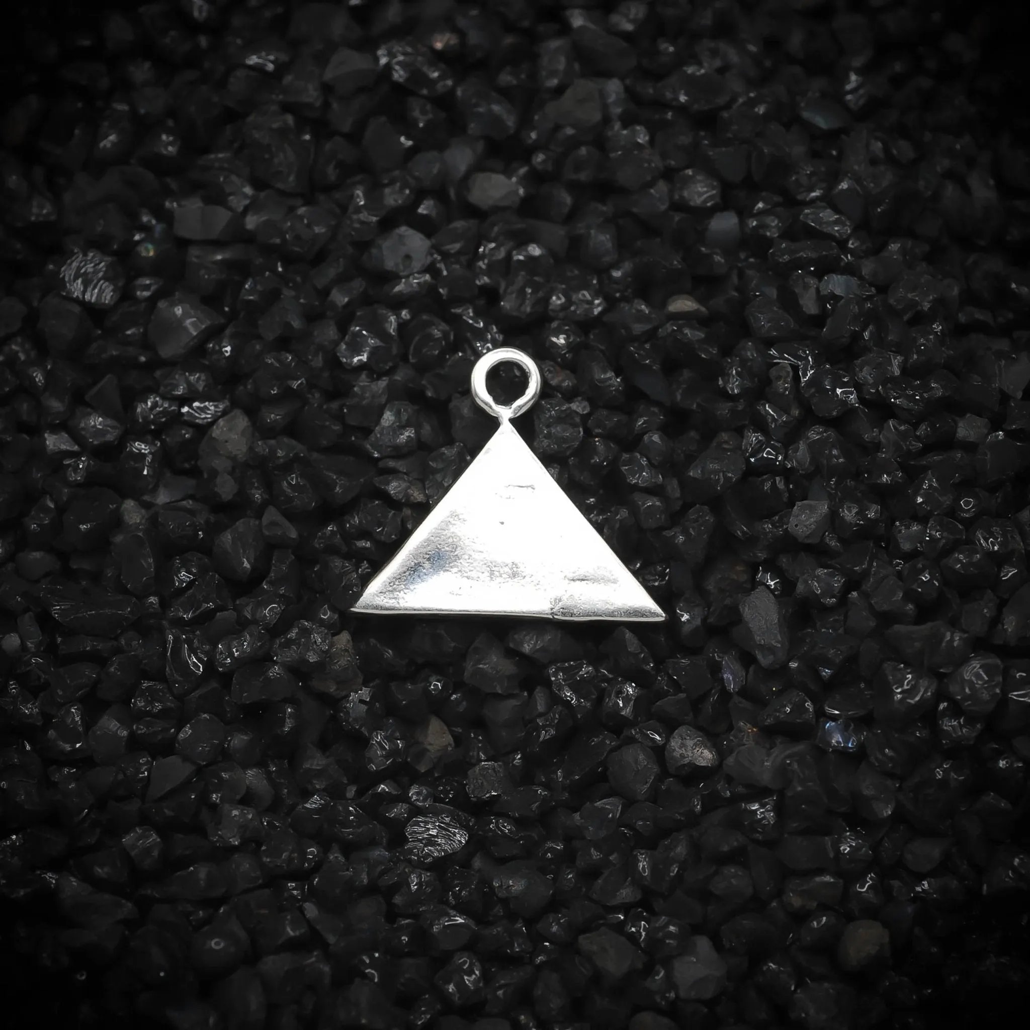 Pyramid Ancient Egyptian Charm | 925 Sterling Silver, Oxidized or 18K Gold Plated | Jewelry Making Pendant