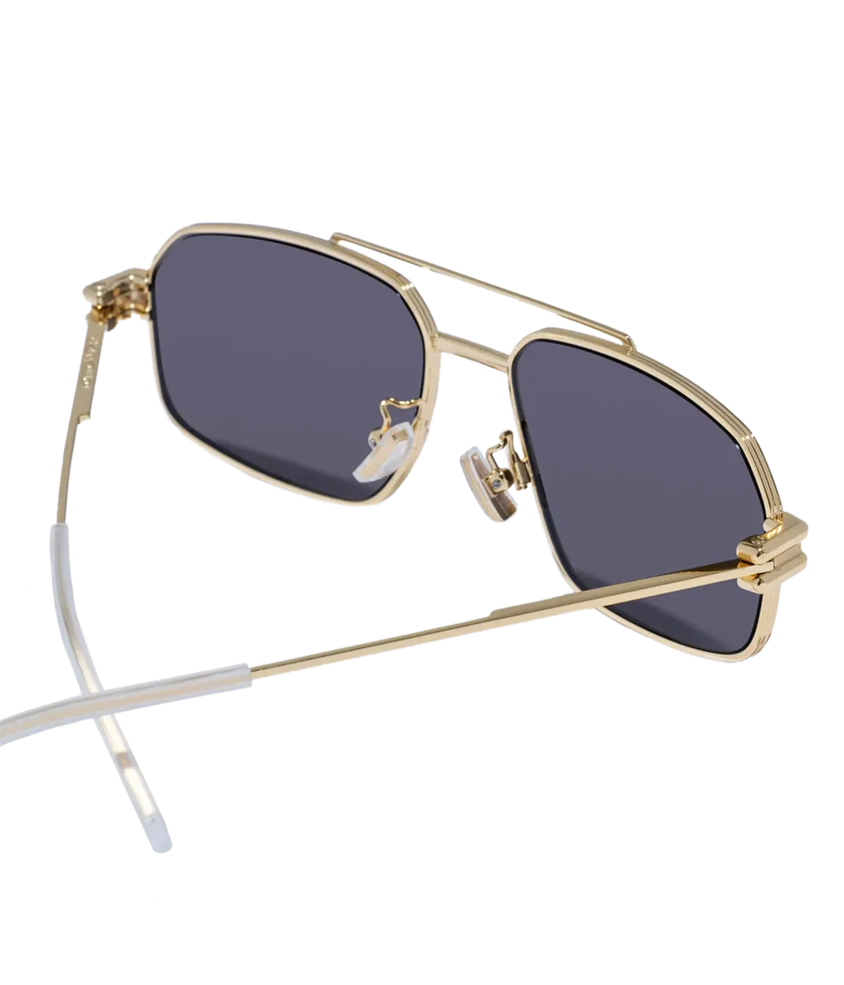 Rectangle Wire Sunglasses in Gold