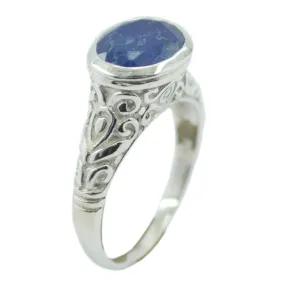 Riyo Aesthetic Gemstone Lapis Lazuli Sterling Silver Rings Ring