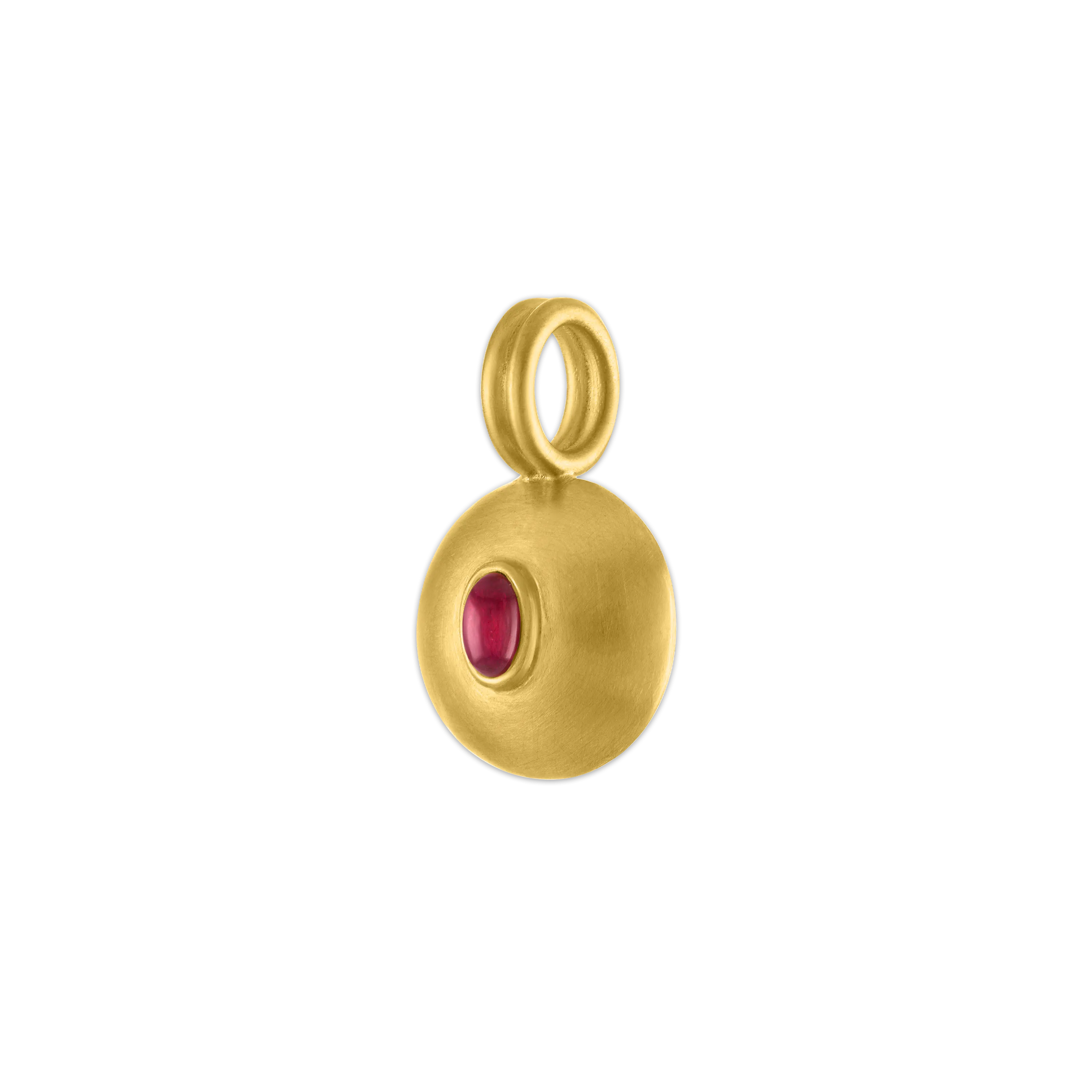 Small Ruby Bulla Pendant