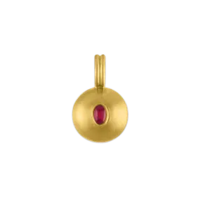 Small Ruby Bulla Pendant