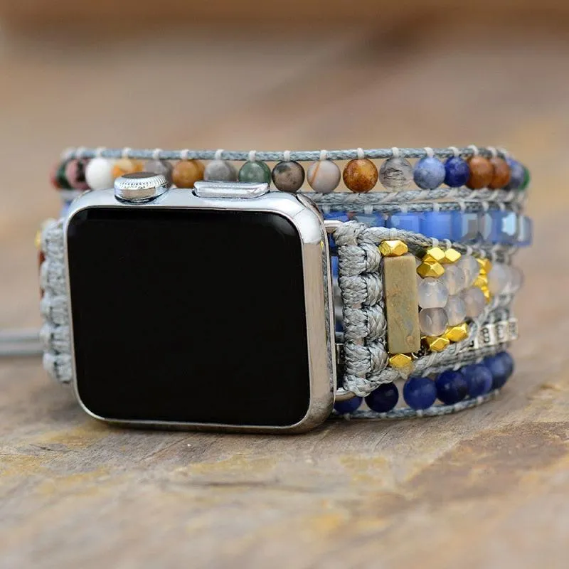 Sodalite & Agate Apple Watch Band