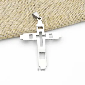 Stainless Steel Plain Cross Pendant