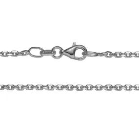 Sterling Silver Diamond Cut Cable Chain