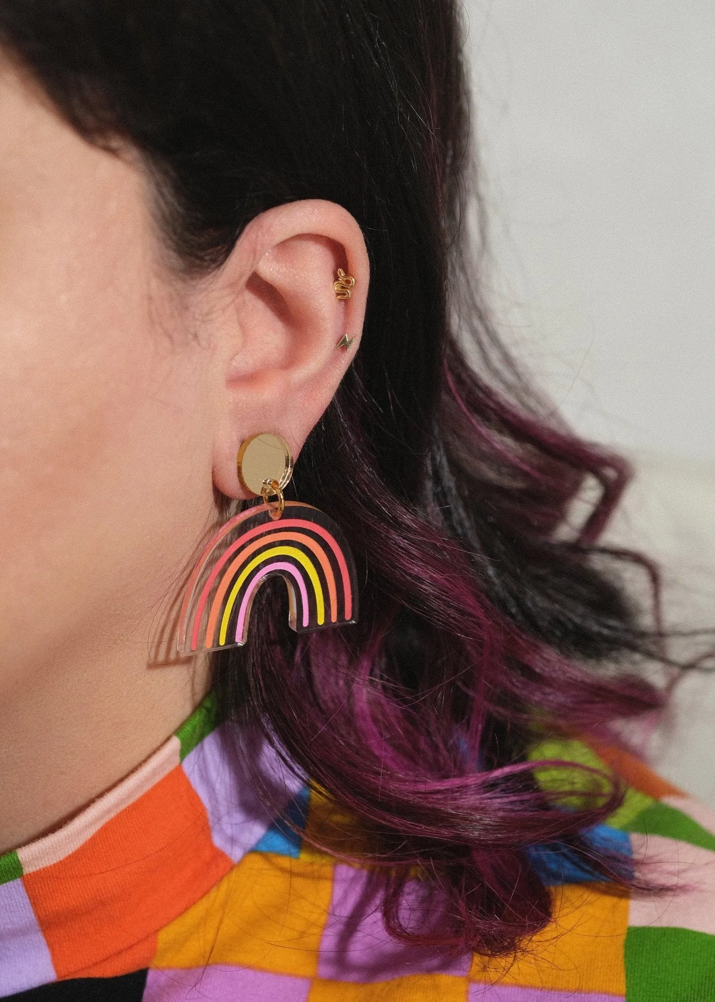 Sunset Rainbow Dangle Earrings