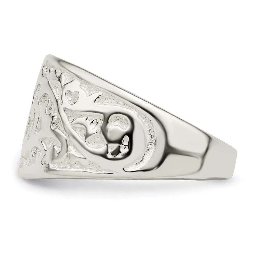 Swirl Design Ring in Sterling Silver