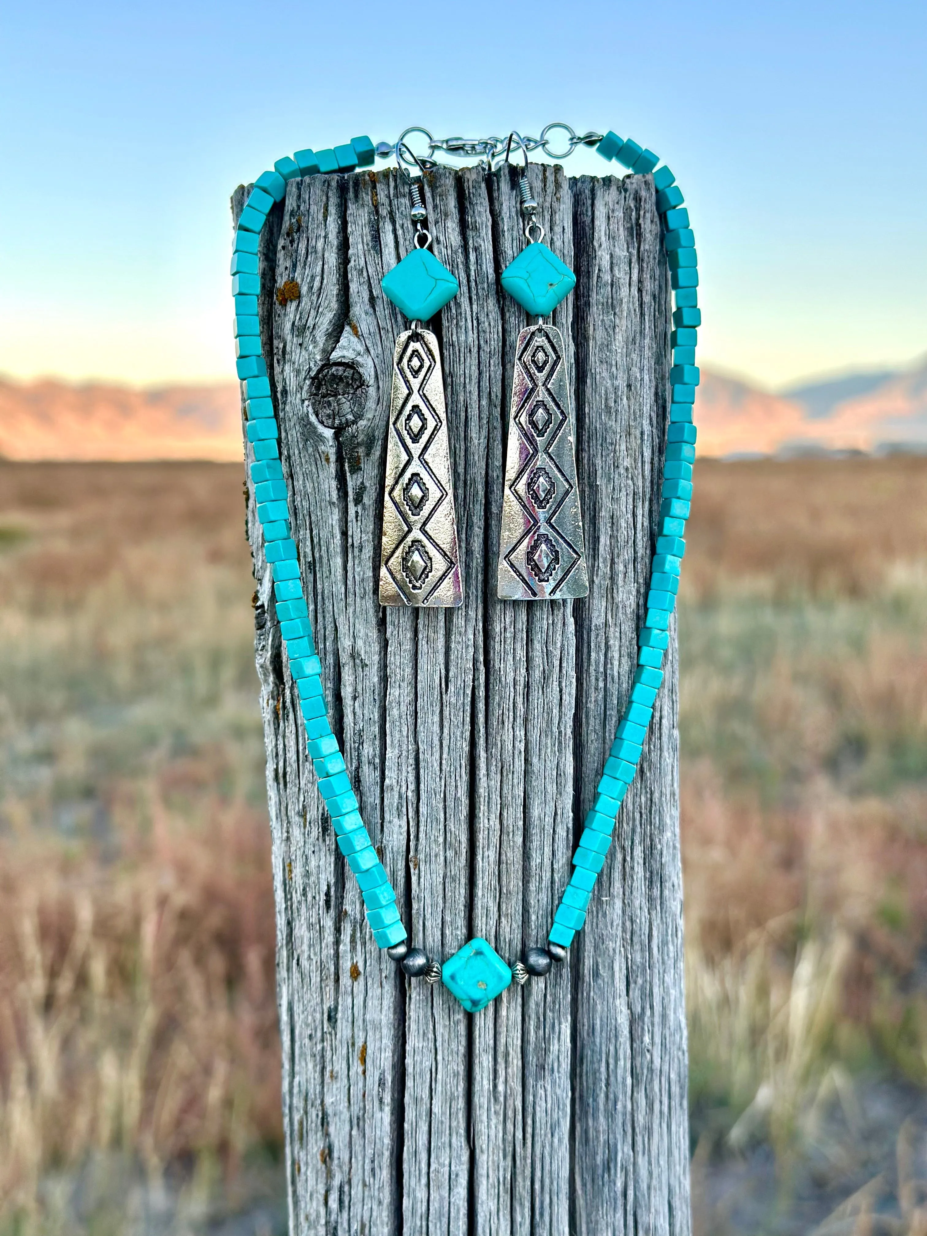 The Fall Turquoise Diamond Necklace