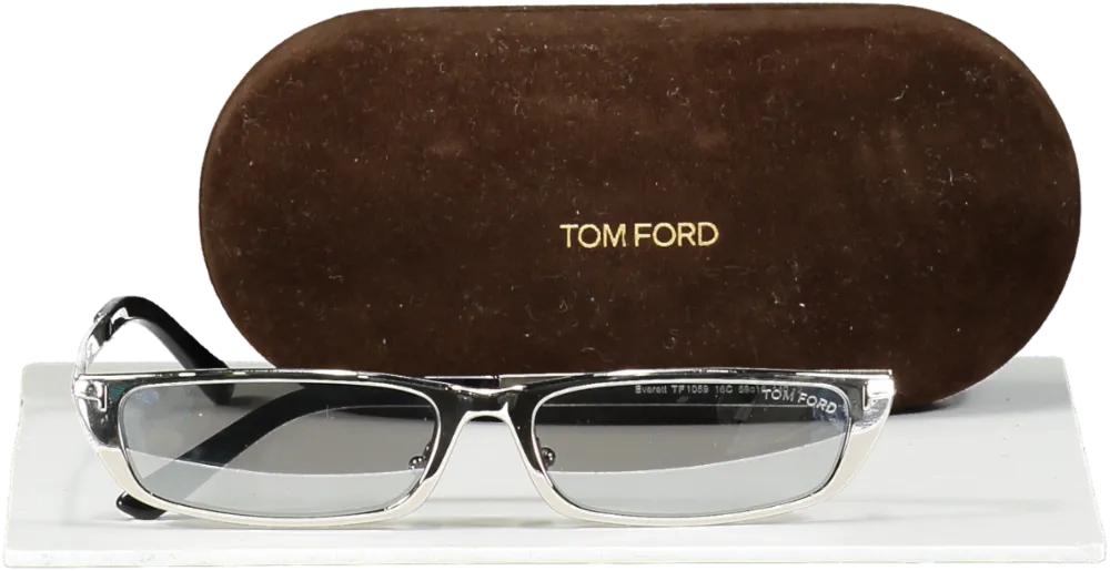 Tom Ford Metallic Silver Everett Tf1059 16c Sunglasses In Case