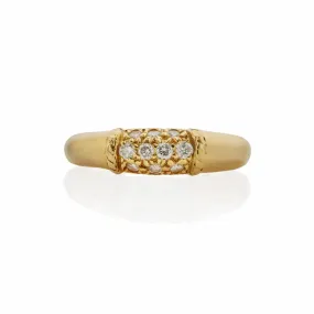 Van Cleef & Arpels 18K Gold and Diamond "Philippine" Ring