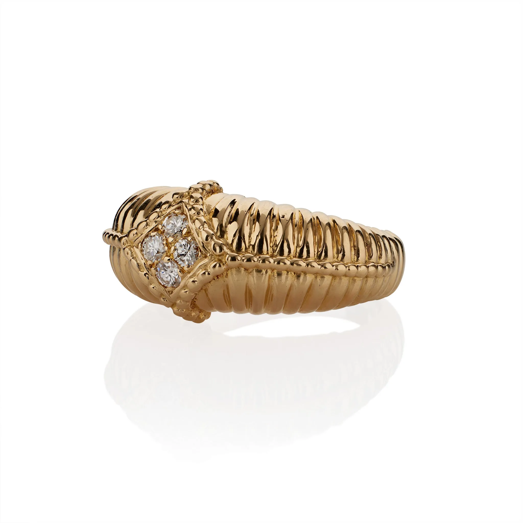 Van Cleef & Arpels 18K Gold and Diamond Ring