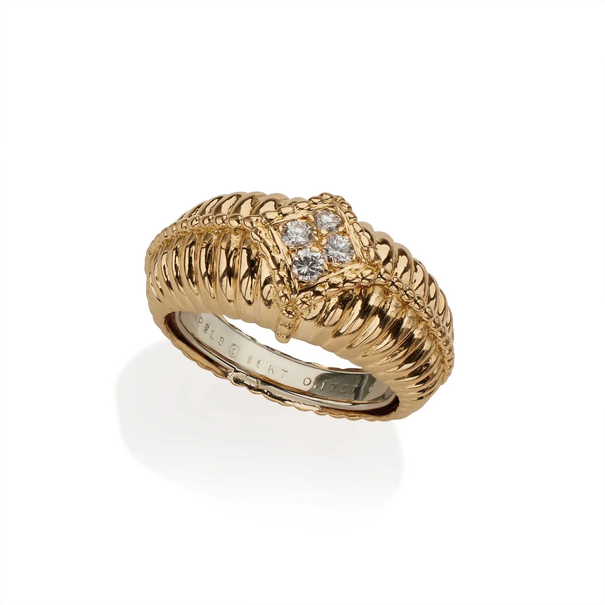 Van Cleef & Arpels 18K Gold and Diamond Ring