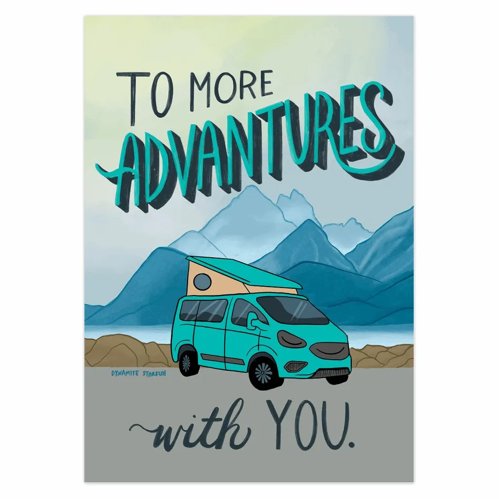 Van Life Adventures - Climber Van Greeting Card