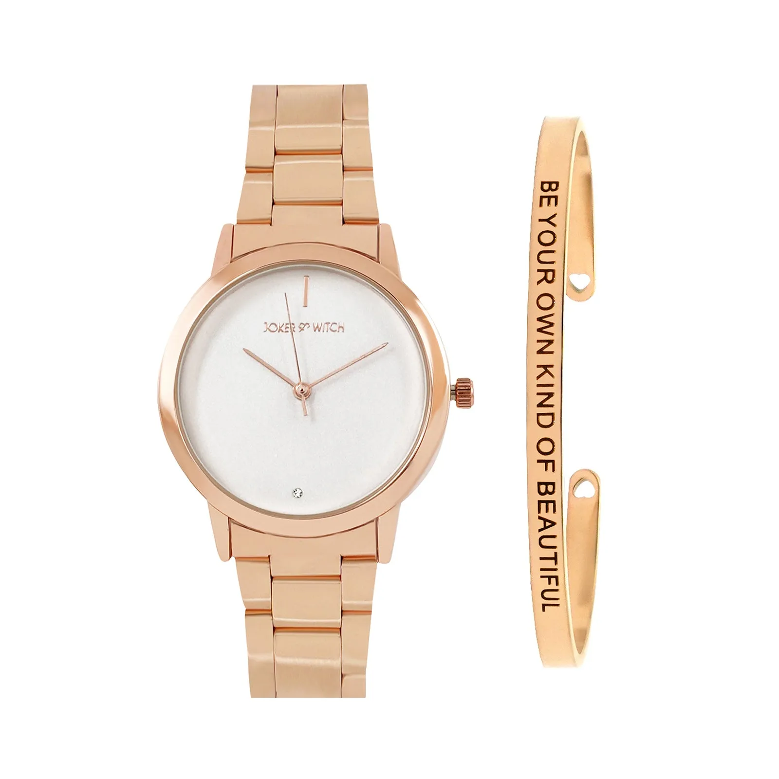 Vanessa Rosegold Watch Bracelet Stack