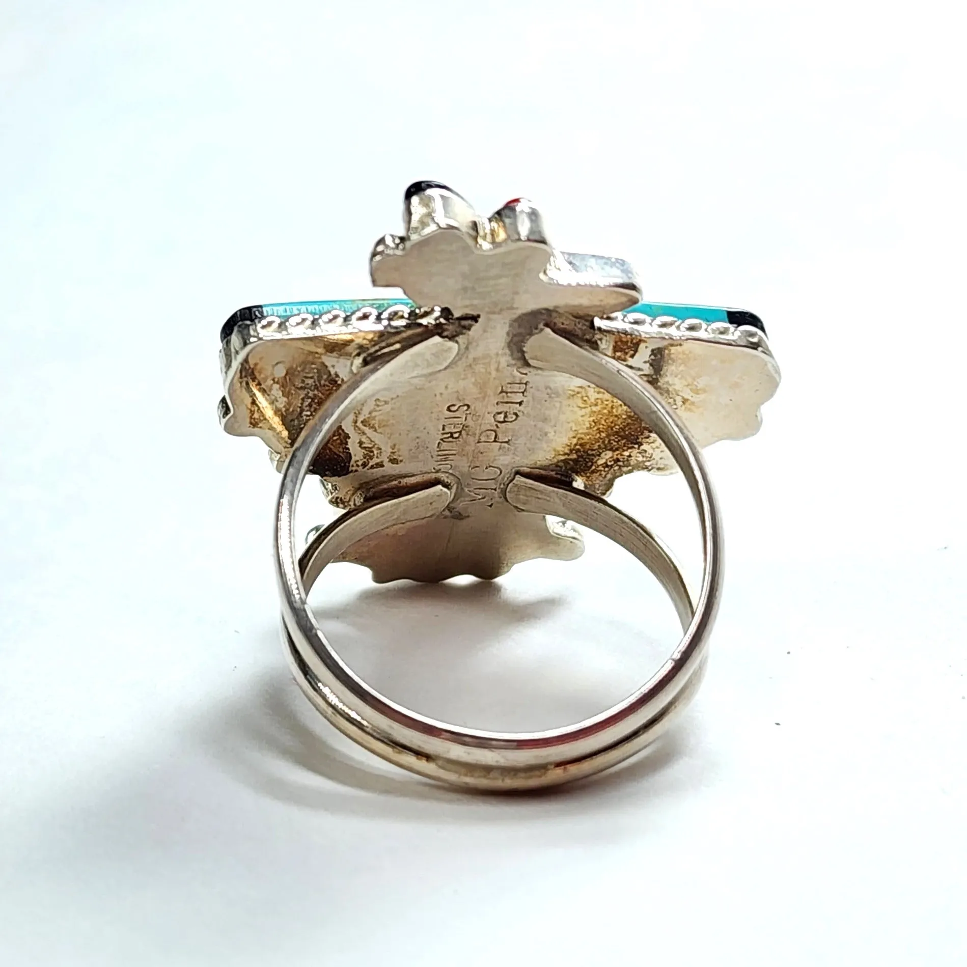 Zuni Thunderbird Ring - Size 7.5 & 8.5